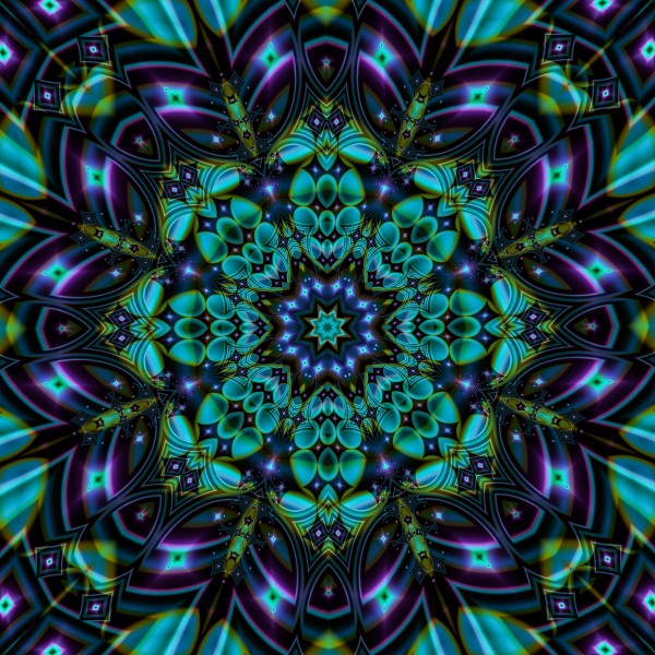 Psychedelic Mandala by Deometry